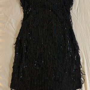 Wild Fable Black Sequin Mini Dress